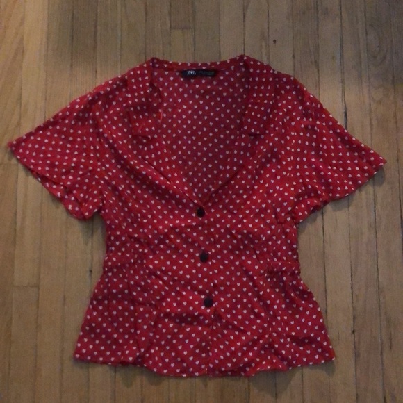 Zara Heart Valentine Blouse - Picture 4 of 8